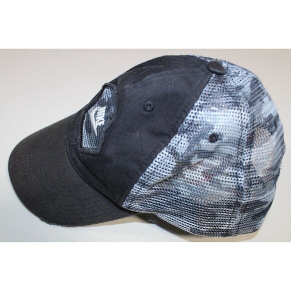 Boys Nike Trucker Mesh Snapback Hat Cap Youth One Size Distressed Camouflage - Picture 6 of 12